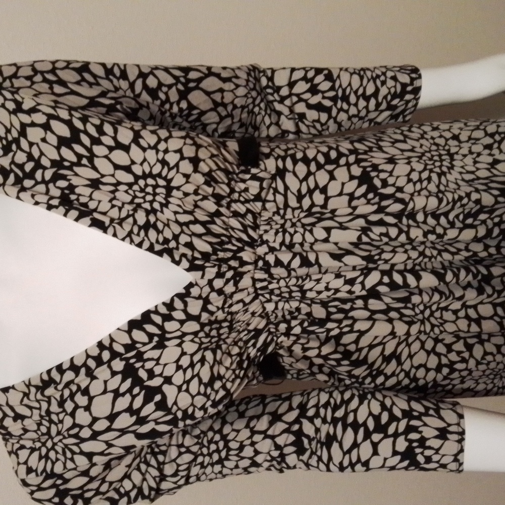 BCBGMAXAZRIA dress,  excellent condition, medium, tan against dark background.